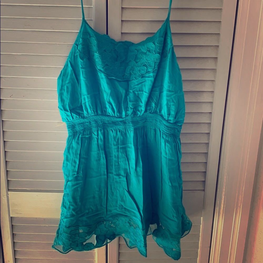 Turquoise tank top